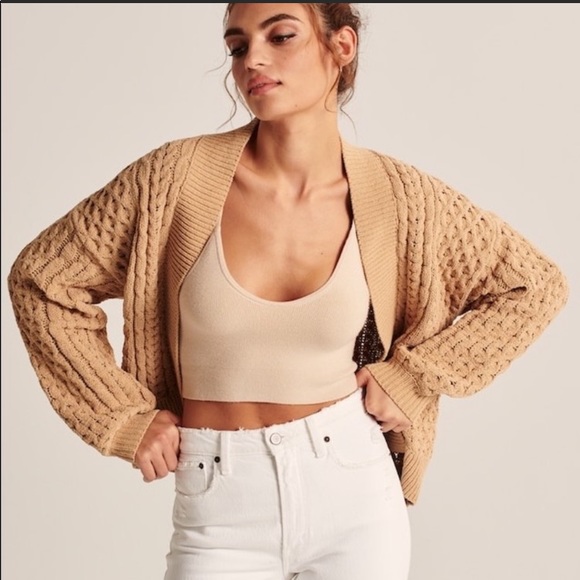 Abercrombie & Fitch Sweaters - Abercrombie Chenille Cable Cardigan